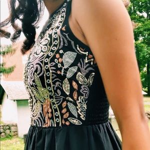 Spense Sequence Maxi Dress, Embroidery design